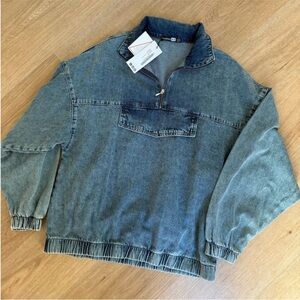 NEW! Boohoo denim top